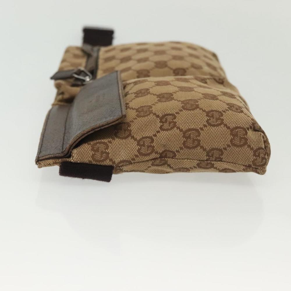 GUCCI GG Canvas Waist bag Beige Silver 28566 Auth 141840 - Picture 4 of 16